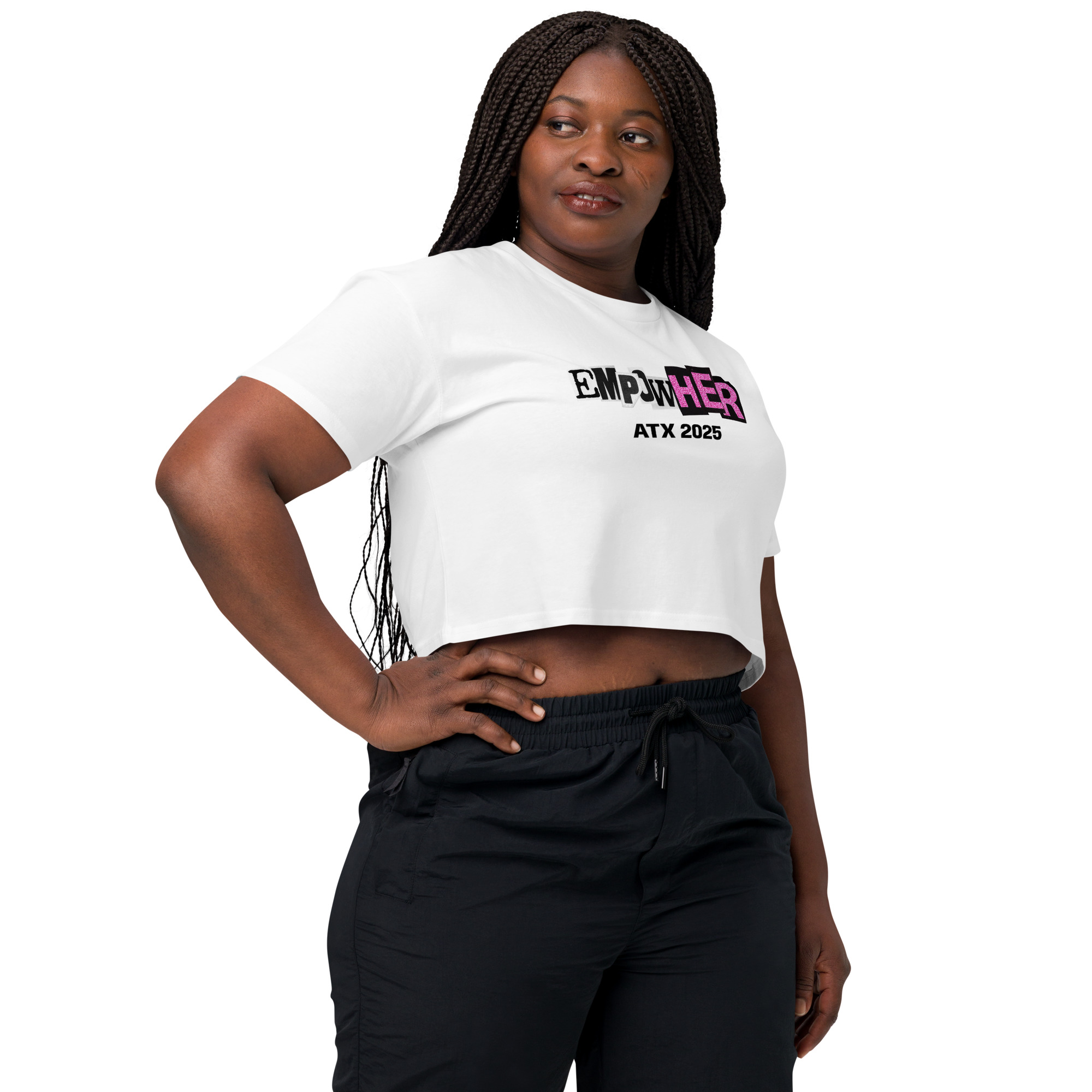 EmpowHER 2025 Women’s crop top (Multiple Color Options) - Image 2